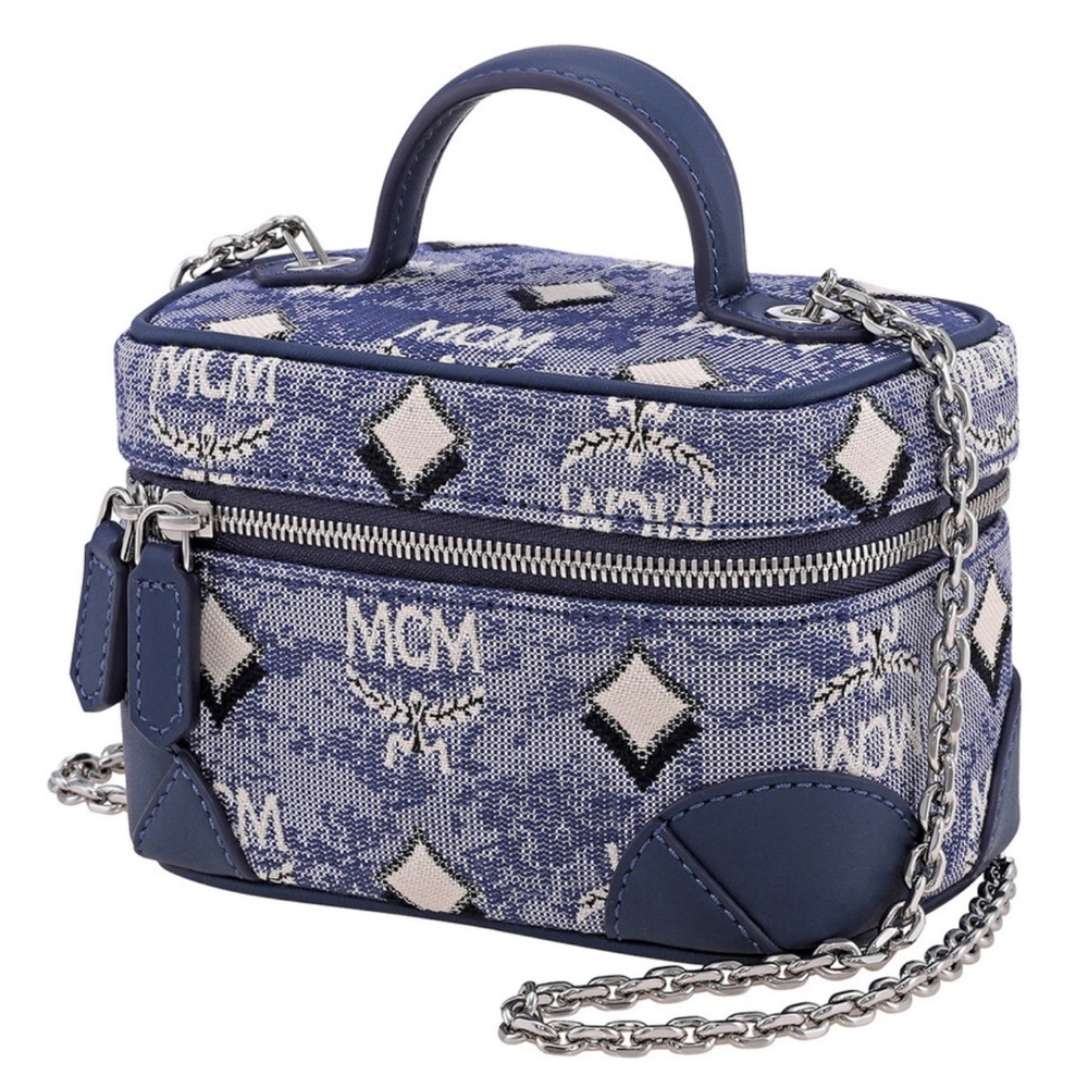 MCM BLUE ROCKSTAR VANITY CASE BAG